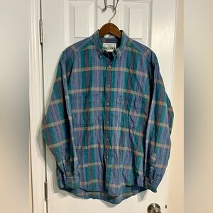 Vintage Levi’s Button Down Multicolor Plaid Shirt